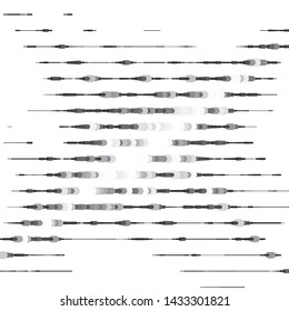 Abstract halftone background pattern. Monochrome geometric vector line illustration