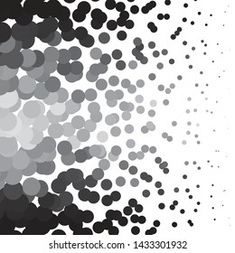 Abstract halftone background pattern. Monochrome geometric vector line illustration