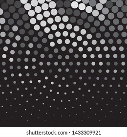 Abstract halftone background pattern. Monochrome geometric vector line illustration