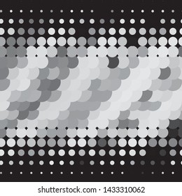 Abstract halftone background pattern. Monochrome geometric vector line illustration