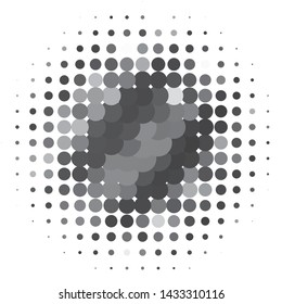 Abstract halftone background pattern. Monochrome geometric vector line illustration