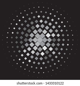 Abstract halftone background pattern. Monochrome geometric vector line illustration