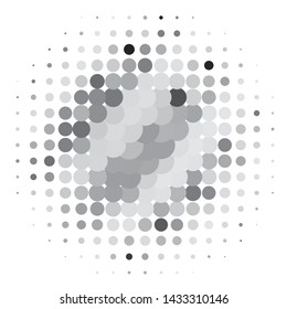 Abstract halftone background pattern. Monochrome geometric vector line illustration