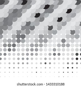 Abstract halftone background pattern. Monochrome geometric vector line illustration