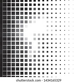 Abstract halftone background pattern. Monochrome geometric vector line illustration