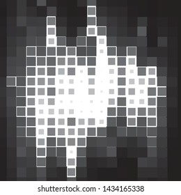 Abstract halftone background pattern. Monochrome geometric vector line illustration