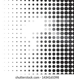 Abstract halftone background pattern. Monochrome geometric vector line illustration