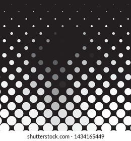 Abstract halftone background pattern. Monochrome geometric vector line illustration
