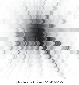 Abstract halftone background pattern. Monochrome geometric vector line illustration