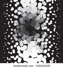Abstract halftone background pattern. Monochrome geometric vector line illustration