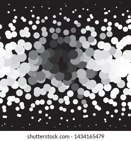 Abstract halftone background pattern. Monochrome geometric vector line illustration