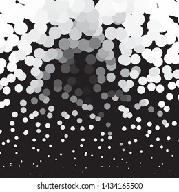 Abstract halftone background pattern. Monochrome geometric vector line illustration