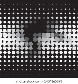 Abstract halftone background pattern. Monochrome geometric vector line illustration