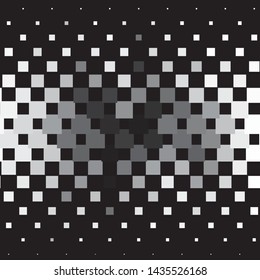 Abstract halftone background pattern. Monochrome geometric vector line illustration