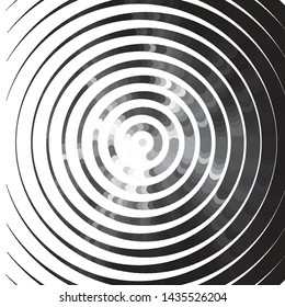 Abstract halftone background pattern. Monochrome geometric vector line illustration