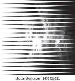 Abstract halftone background pattern. Monochrome geometric vector line illustration