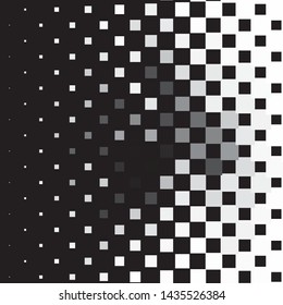 Abstract halftone background pattern. Monochrome geometric vector line illustration