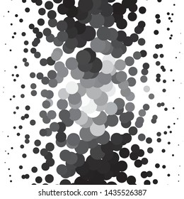 Abstract halftone background pattern. Monochrome geometric vector line illustration