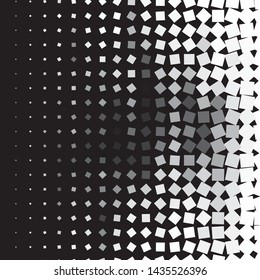 Abstract halftone background pattern. Monochrome geometric vector line illustration