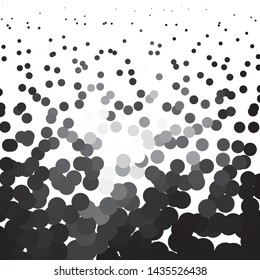 Abstract halftone background pattern. Monochrome geometric vector line illustration