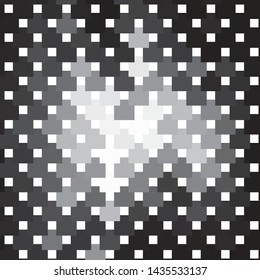 Abstract halftone background pattern. Monochrome geometric vector line illustration