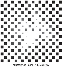 Abstract halftone background pattern. Monochrome geometric vector line illustration