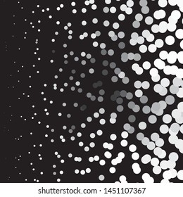 Abstract halftone background pattern. Monochrome geometric vector line illustration