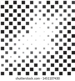 Abstract halftone background pattern. Monochrome geometric vector line illustration