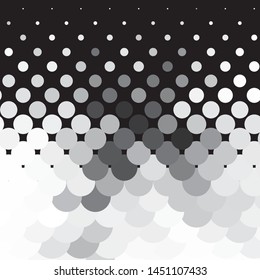 Abstract halftone background pattern. Monochrome geometric vector line illustration