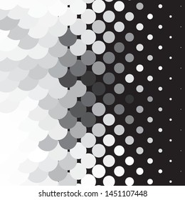 Abstract halftone background pattern. Monochrome geometric vector line illustration