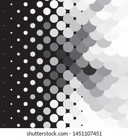 Abstract halftone background pattern. Monochrome geometric vector line illustration
