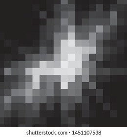 Abstract halftone background pattern. Monochrome geometric vector line illustration