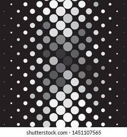 Abstract halftone background pattern. Monochrome geometric vector line illustration
