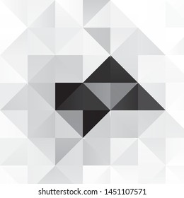 Abstract halftone background pattern. Monochrome geometric vector line illustration