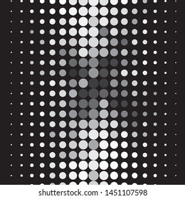 Abstract halftone background pattern. Monochrome geometric vector line illustration