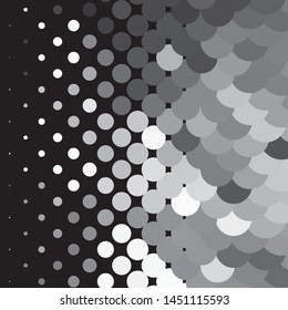 Abstract halftone background pattern. Monochrome geometric vector line illustration