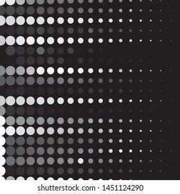 Abstract halftone background pattern. Monochrome geometric vector line illustration