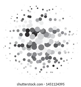 Abstract halftone background pattern. Monochrome geometric vector line illustration