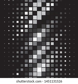 Abstract halftone background pattern. Monochrome geometric vector line illustration