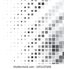 Abstract halftone background pattern. Monochrome geometric vector line illustration