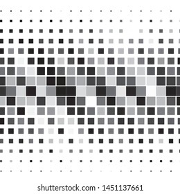 Abstract halftone background pattern. Monochrome geometric vector line illustration