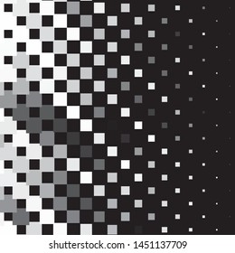 Abstract halftone background pattern. Monochrome geometric vector line illustration