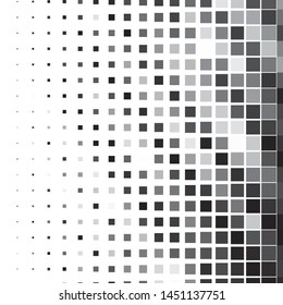 Abstract halftone background pattern. Monochrome geometric vector line illustration