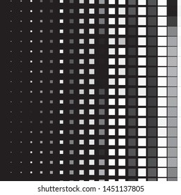 Abstract halftone background pattern. Monochrome geometric vector line illustration