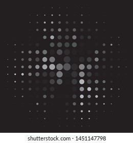 Abstract halftone background pattern. Monochrome geometric vector line illustration