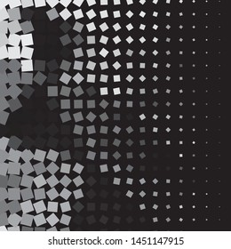 Abstract halftone background pattern. Monochrome geometric vector line illustration