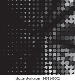 Abstract halftone background pattern. Monochrome geometric vector line illustration