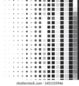 Abstract halftone background pattern. Monochrome geometric vector line illustration