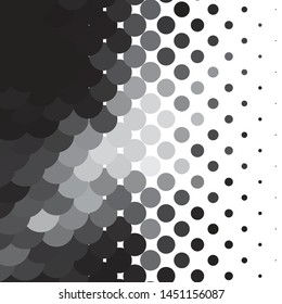 Abstract halftone background pattern. Monochrome geometric vector line illustration