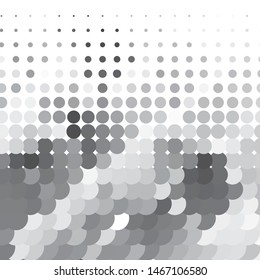 Abstract halftone background pattern. Monochrome geometric vector line illustration
